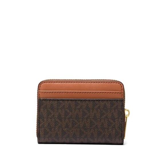New Michael Kors Jet Set Travel Medium Card case Wallet Brown Multi - Picture 3 of 3
